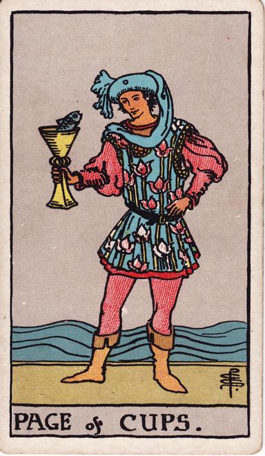 נסיך הגביעים tarot card