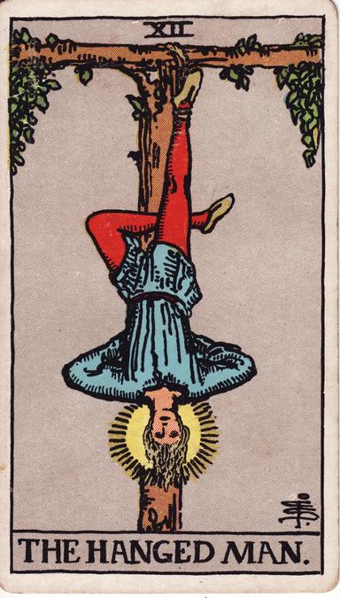 התלוי tarot card