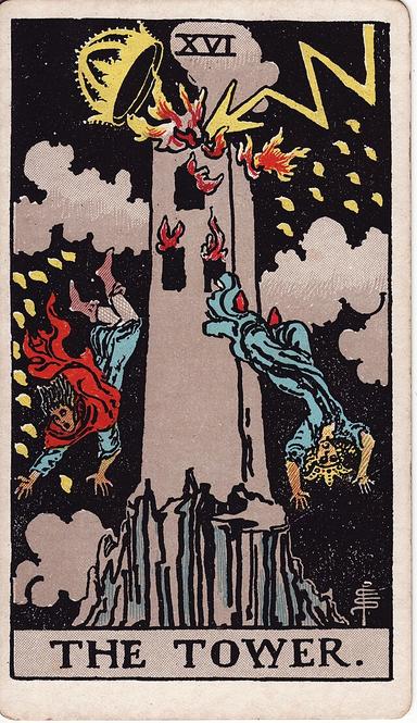 המגדל tarot card