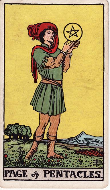 נסיך המטבעות tarot card