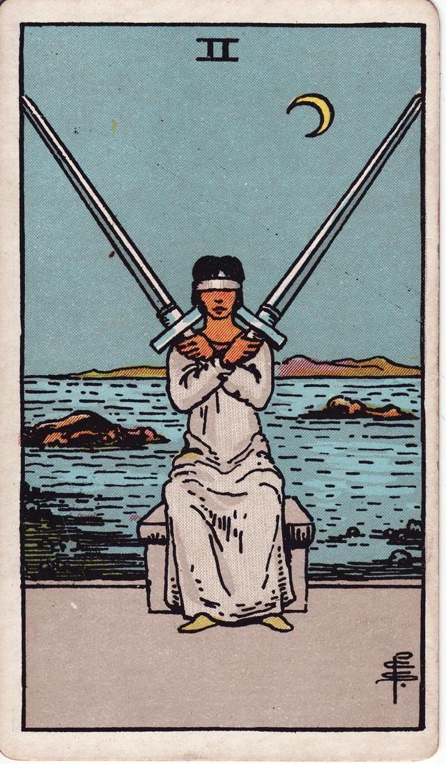 שניים בחרבות tarot card