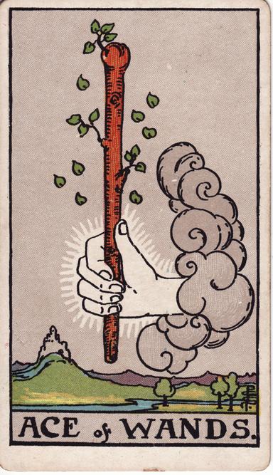 אס המטות tarot card