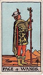 נער המטות tarot card